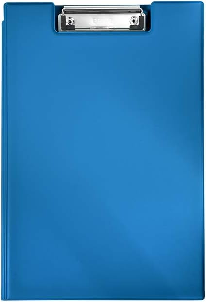 Heidemann Aufklappbare Klemmbrettmappe DIN A4 Plus Photodruck, 11100000 (Mittelblau 3er), Mittelblau