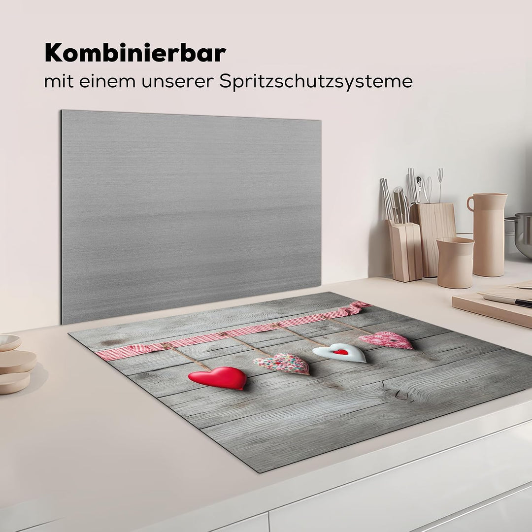 KitchenYeah© Herdabdeckplatte Einteilig Ceranfeld Abdeckplatte für Induktionsschutz Ceranfeldabdecku