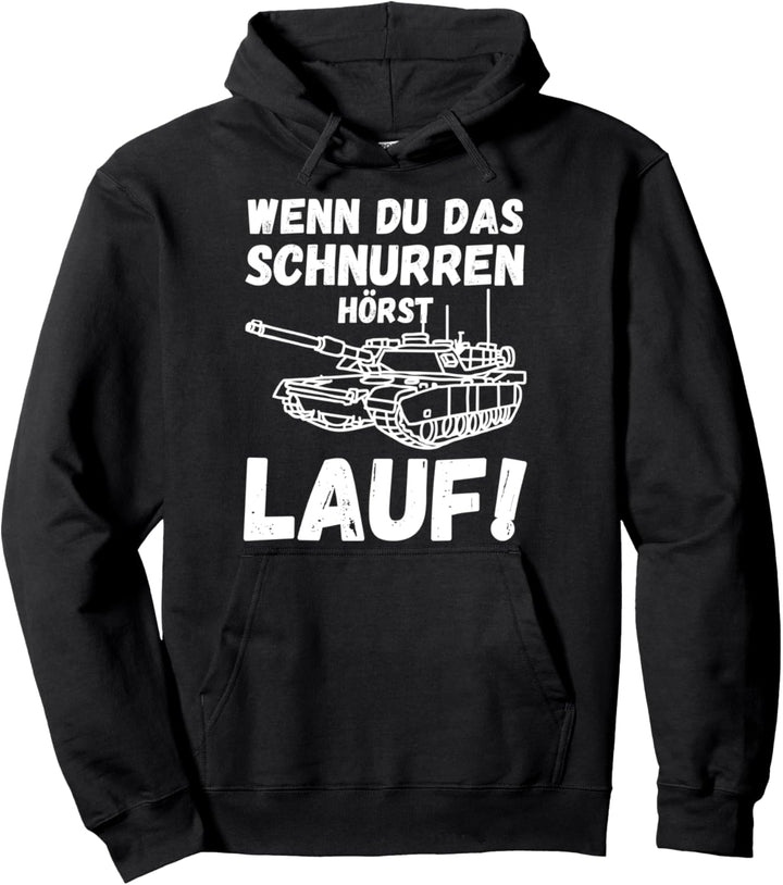 Wenn Du Das Schnurren Hörst Lauf Deutsche Raubkatzen Panzer Pullover Hoodie