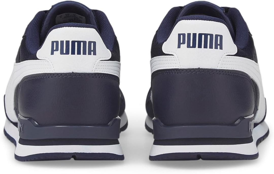 PUMA Unisex St Runner V3 Mesh Sneaker 40.5 EU Peacoat Puma White, 40.5 EU Peacoat Puma White