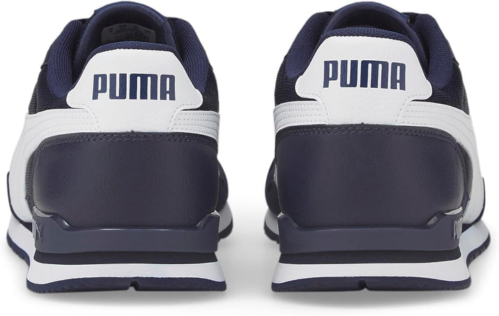 PUMA Unisex St Runner V3 Mesh Sneaker 40.5 EU Peacoat Puma White, 40.5 EU Peacoat Puma White
