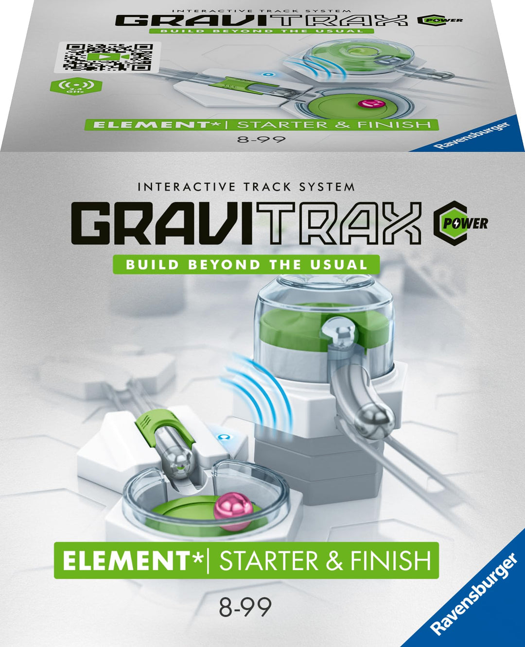 Ravensburger GraviTrax POWER Elemente Starter&Finish. Elektronisches Zubehör für Kugelbahnen für Kin