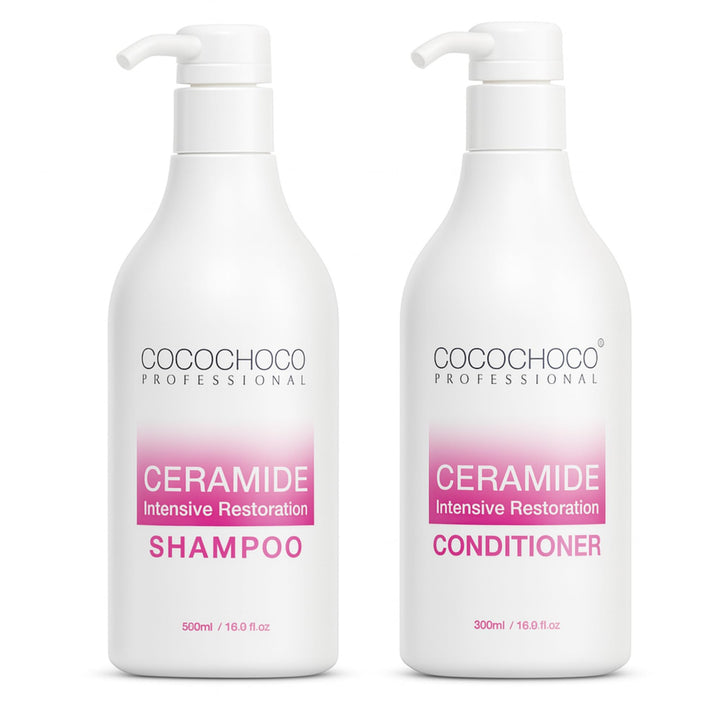 COCOCHOCO Satz Ceramide Shampoo & Haarkur für trockene und brüchige Haare 2x 500ml