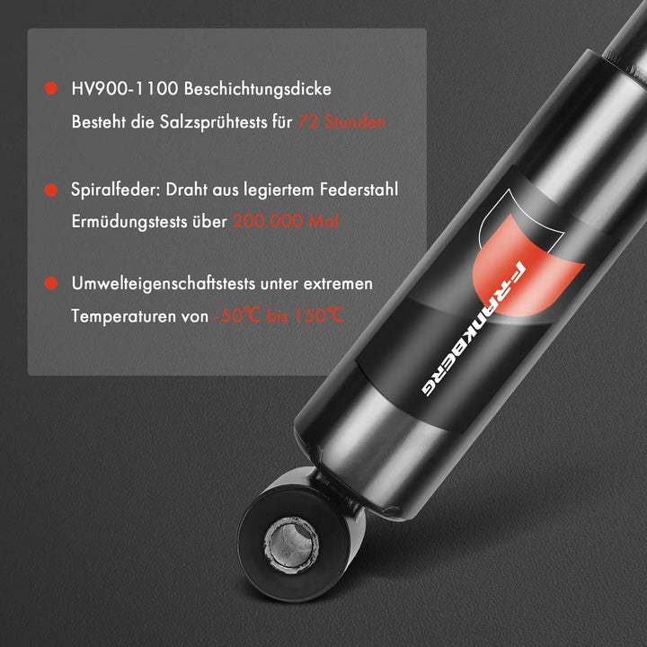Frankberg 2x Stossdämpfer Gasdruck Hinterachse Kompatibel mit Clio I 5/357 B/C57 1.1L 1.2L 1.4L 1.8L