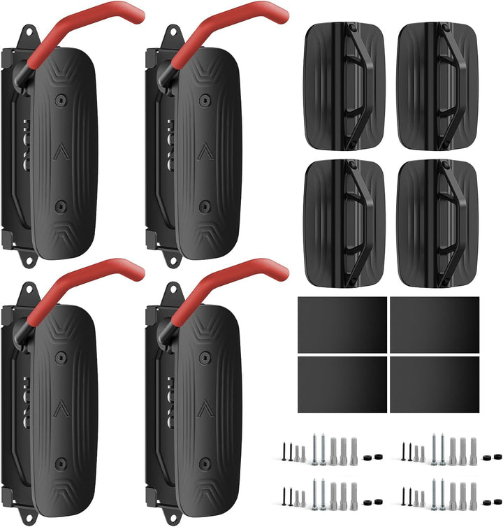 HOKO-Velo 30 4er set Fahrrad Aufhängung für die Wand mit Hinterrad Halterung als Geschenk. Seitlich