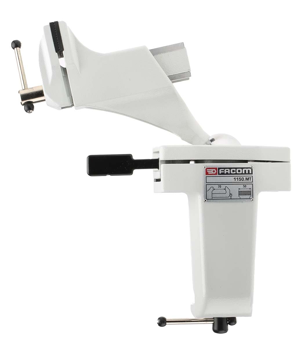 FACOM Schraubstock mit Kugelkopf Max.Oeffnung 70Mmmax.Tiefe 38 mm, 1 Stück, 1150.MT