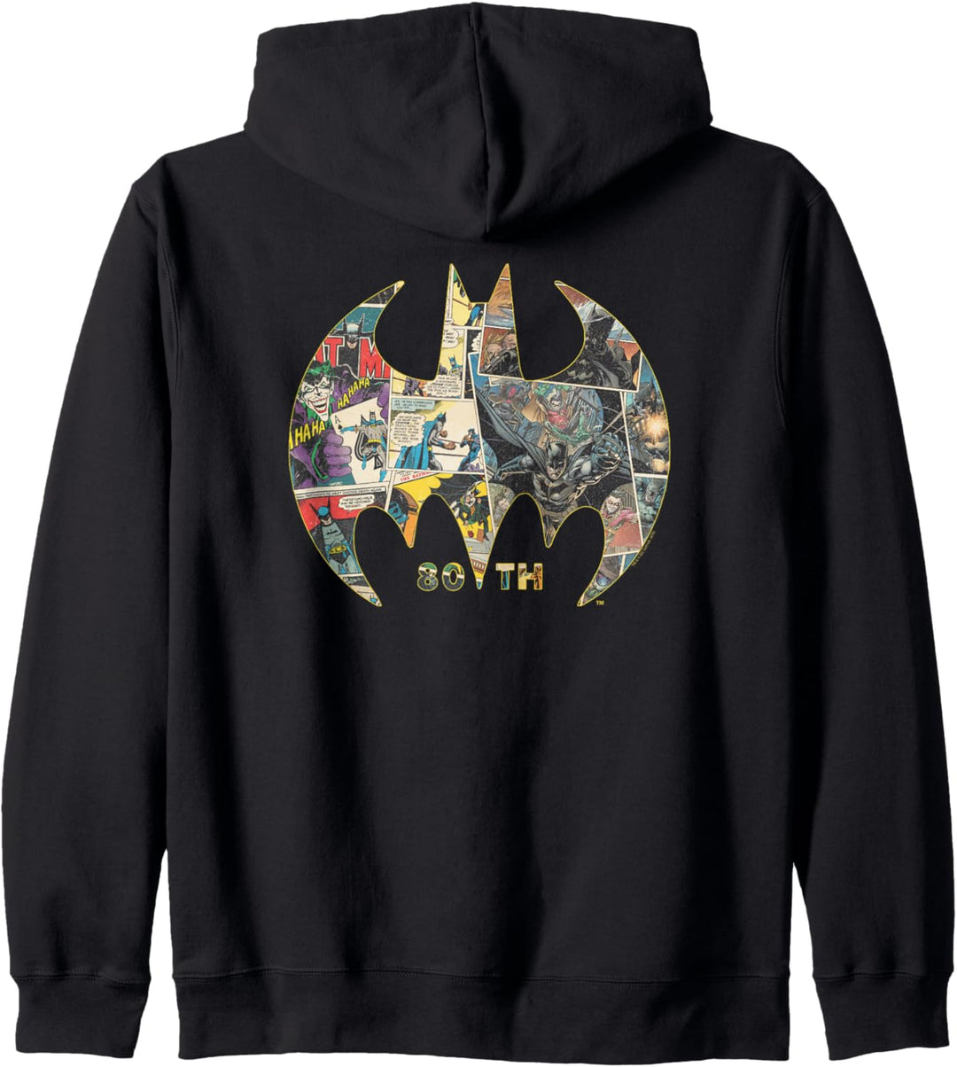 Batman 80th Anniversary Shield Logo Kapuzenjacke