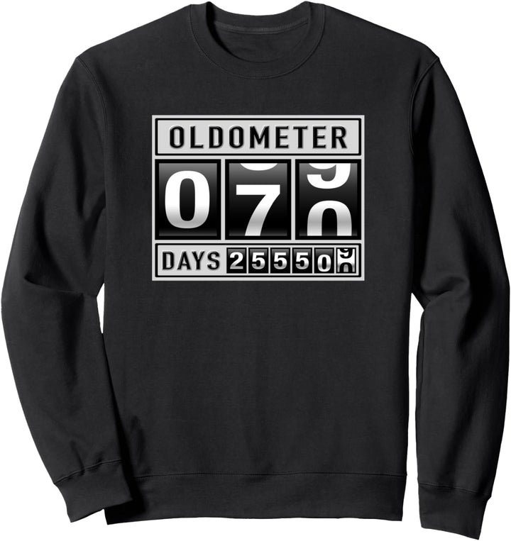 Oldometer 70th Birthday Vintage Sweatshirt