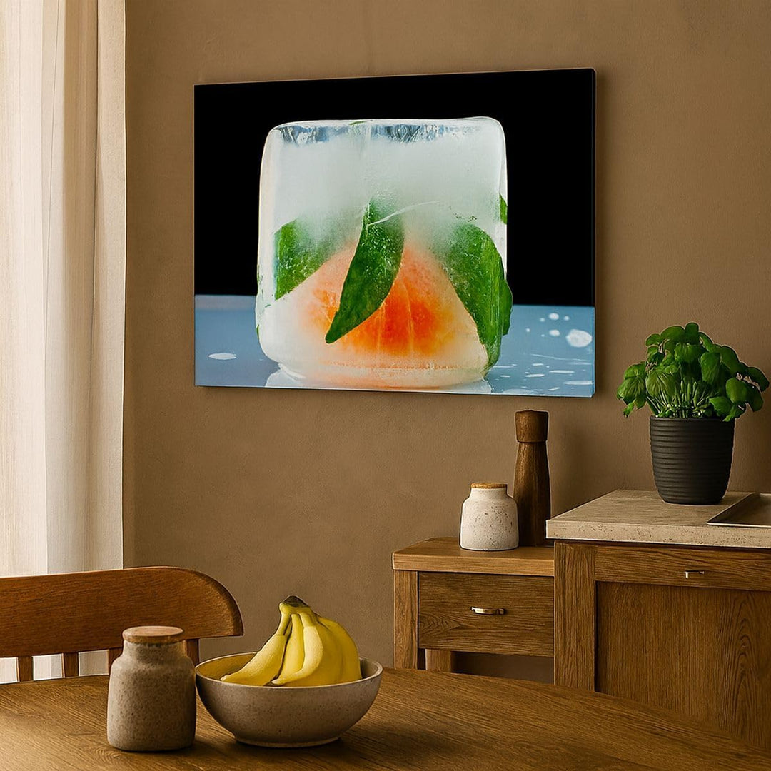 Bilder auf Leinwand Gefroren frucht dessert bio Leinwandbild 70x50cm Wandbilder Dekoration Wohnzimme