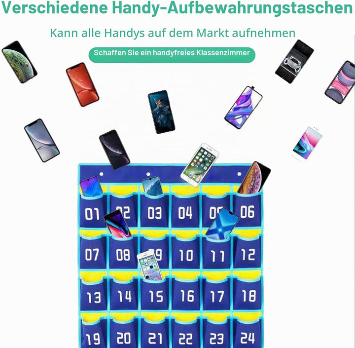 Nummerierte Aufbewahrungstasche für Klassenzimmer, 30 Nummerierte Taschen, Mobile Phone Storage Bag,