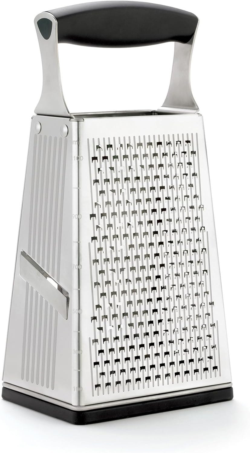 Cuisipro 746850 5-in-1 Turmreibe Reiben, Edelstahl 301-Klinge, 304-Rahmen, PP Griff, TPR/ABS-Bodente