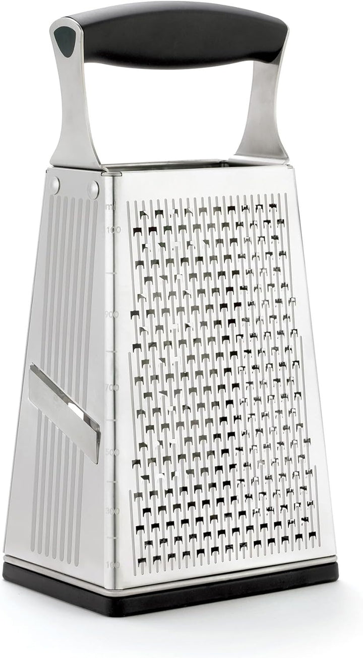 Cuisipro 746850 5-in-1 Turmreibe Reiben, Edelstahl 301-Klinge, 304-Rahmen, PP Griff, TPR/ABS-Bodente