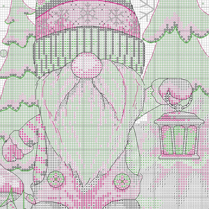 Dimensions Counted Cross Stitch Kit 16" Long-Gnome Stocking (14 Count)