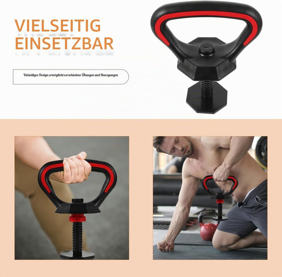 Healeved Verstellbarer Kettlebell Griff aus Robustem Kunststoff Ergonomisch Geformt Verschleissfeste