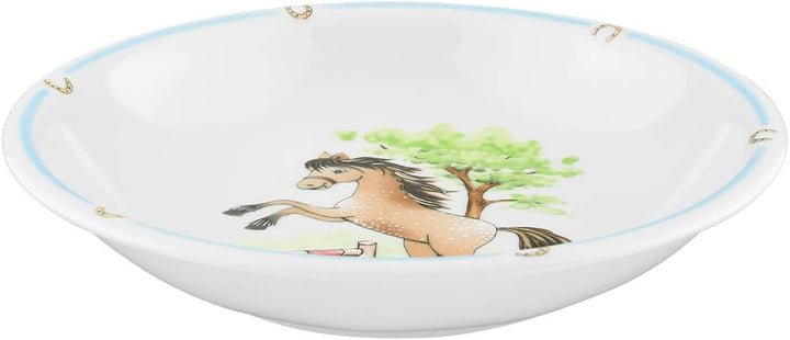 Seltmann Weiden 001.716559 Compact Mein Pony Suppenteller Rund, Porzellan, Bunt