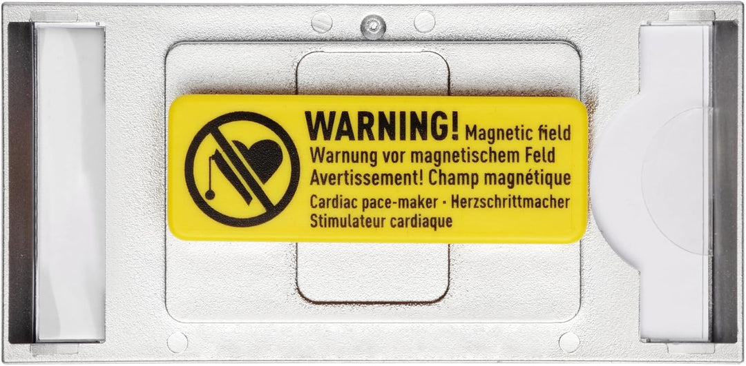 Durable Namensschild Classic mit Magnet, 34 x 74 mm, 10 Stück, silber, 854223, 34 x 74 mm