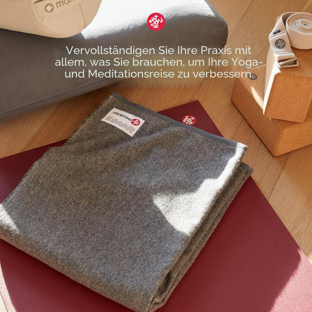 Manduka Enlight Yoga Bolster, Midnight Rectangular Thunder, Rectangular Thunder