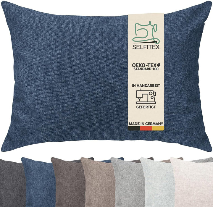 Selfitex Modisches Couchkissen XXL 60x80 cm, Sofakissen mit Füllung und Bezug, kuschelweiches Leseki