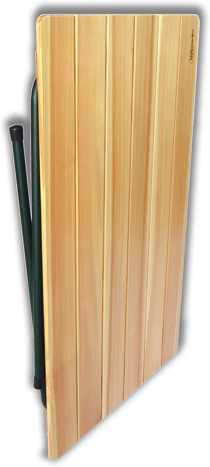 CASTELMERLINO Larice Duschzubehör, Graue Beine und Tischplatte aus natürlicher Lärche, 60 x 100, 28