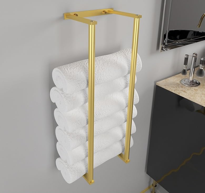 Handtuchhalter für Badezimmer, Wandmontage, Handtuchaufbewahrungshalter, Edelstahl, Badezimmer-Handt