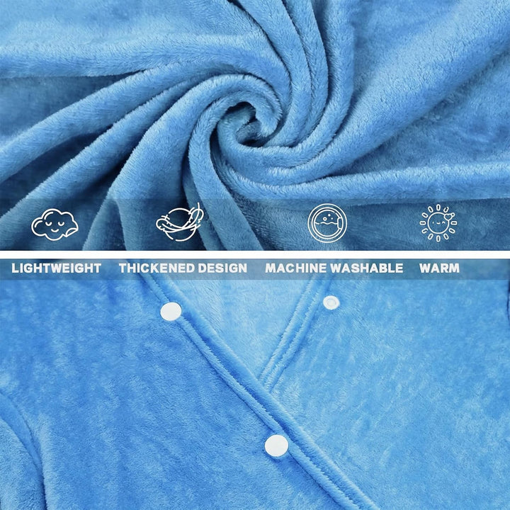 Kuscheldecke mit Ärmeln Blau, Blau