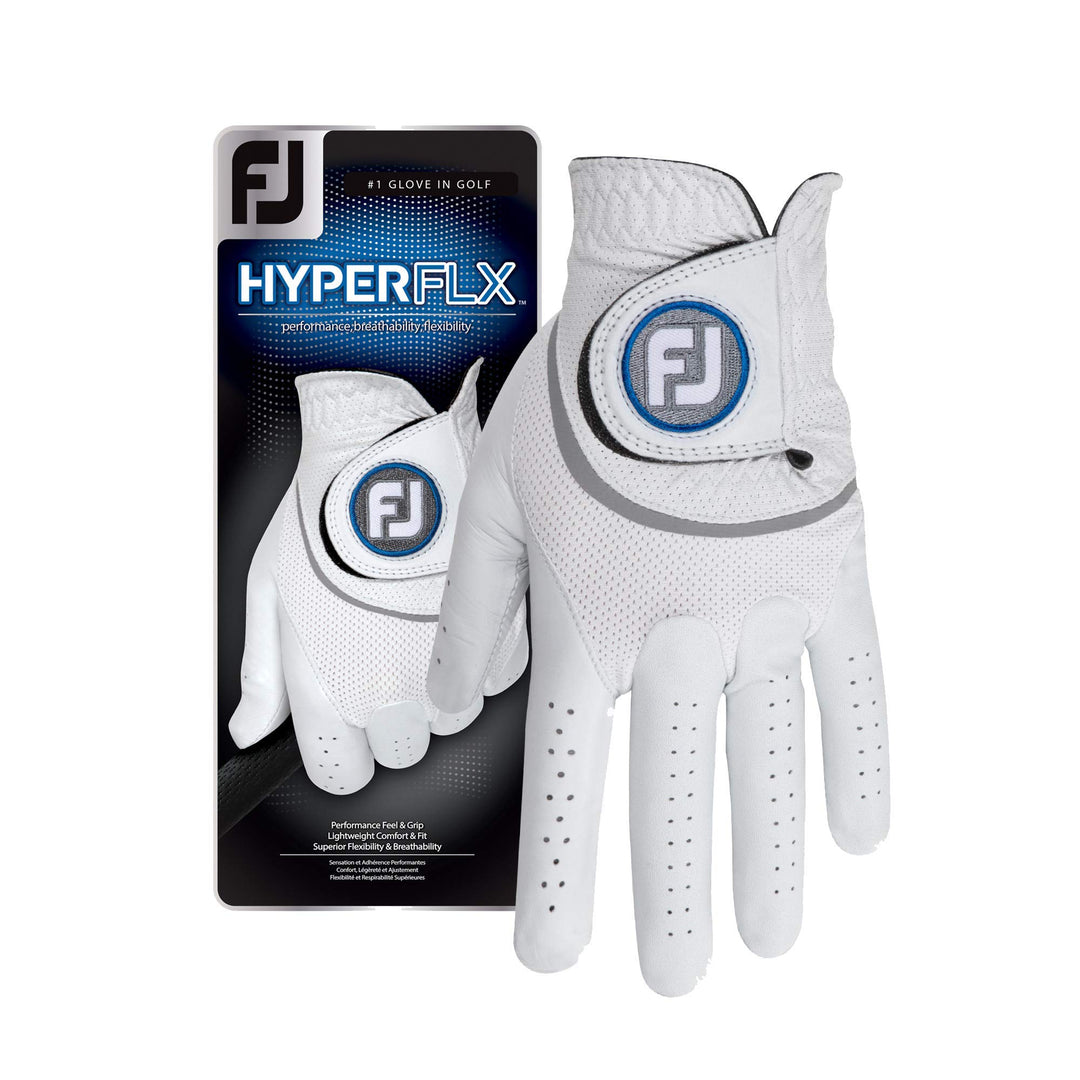 FootJoy Herren Hyperflx Golf-Handschuhe XL Weiss, XL Weiss