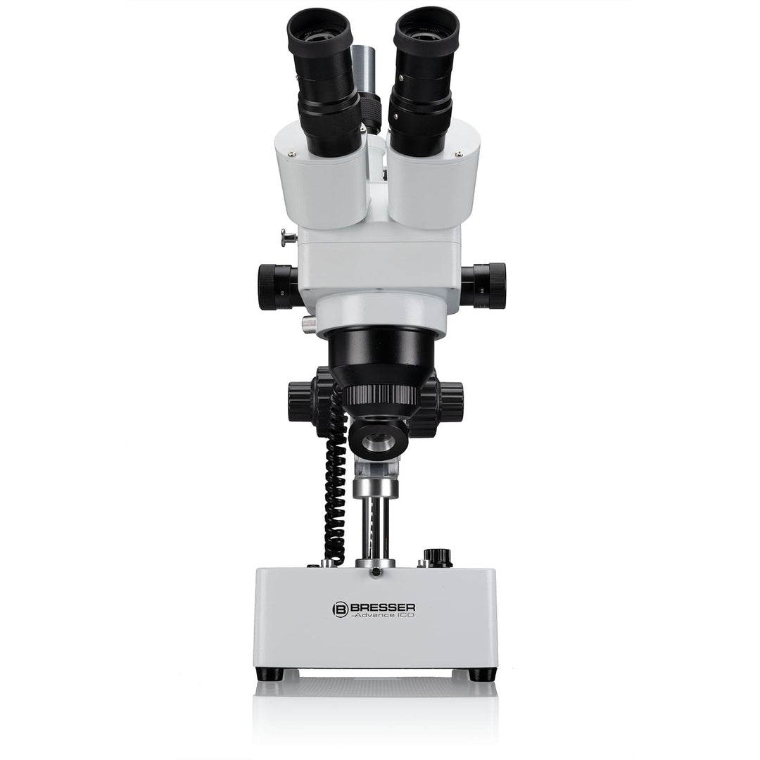 Bresser 3D Stereo Auflicht- Durchlicht Mikroskop Advance ICD 10x-160x mit trinokularem Kamera Aufsat