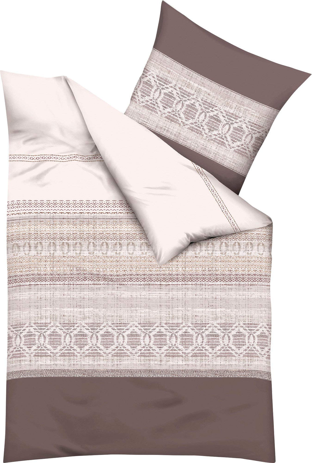 Kaeppel Biber Bettwäsche Crochet Champagner 1 Bettbezug 155 x 220 cm + 1 Kissenbezug 80 x 80 cm 155x