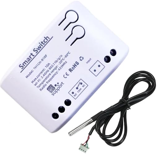 Smart Thermostat 1-Kanal WiFi + RF433 – Relais NO/NC, App-Steuerung eWeLink, mit externer Sonde AC23