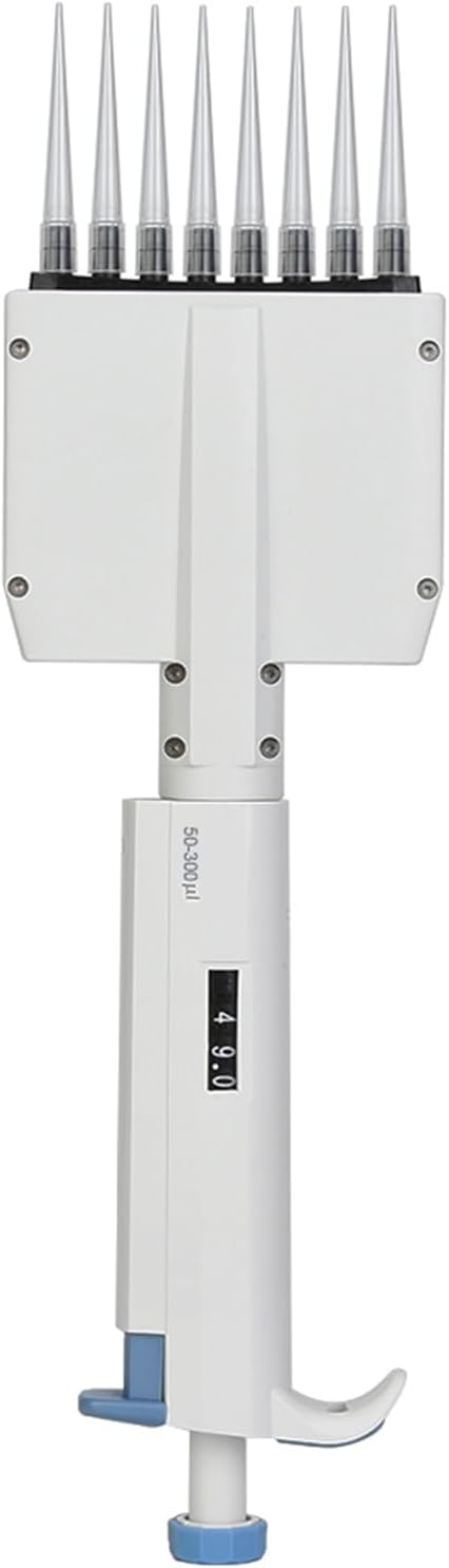 8 Kanal Pipette 50-300μl Pipette Mehrkanalpipette Variables Volumen Mechanische Pipette Manuell Eins