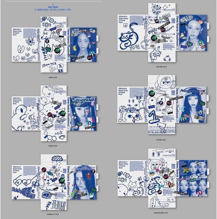 dreamus NewJeans - 1st EP 'New Jeans' album [Bluebook ver] (DANIELLE), DANIELLE