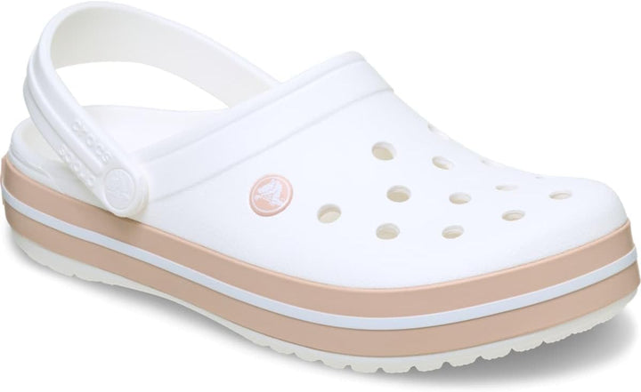 Crocband Clog 36/37 EU White Pink Caramel, 36/37 EU White Pink Caramel