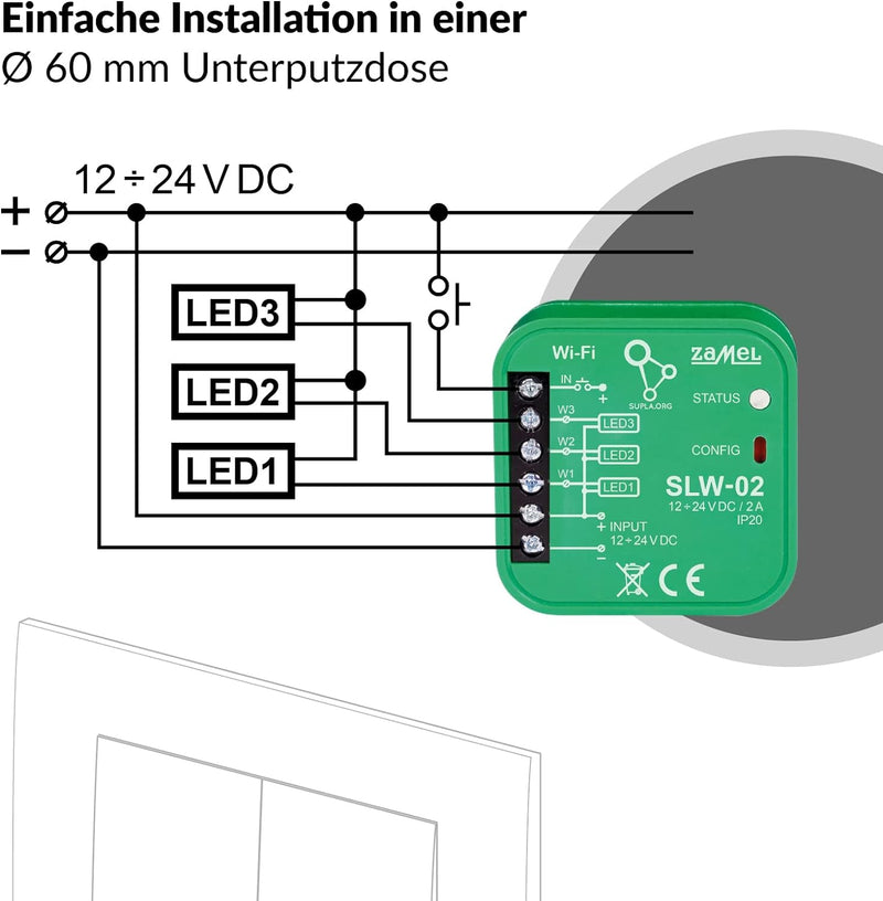 Zamel Supla praktisch langlebige Kommunikation Steuerung automatisch ferngesteuert elektrisch kabell