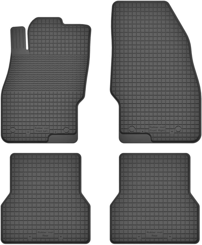 Fussmatten Vorne, Hinten 4er Set für FIAT Grande Punto 2005-2019 3/5 Türer/Abarth Gummi Gumimatten,