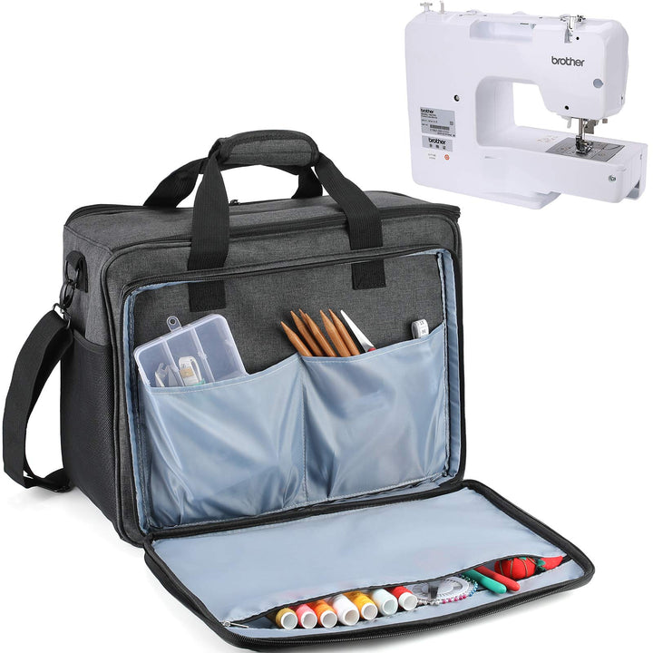 ProCase Nähmaschinentasche Universal Tasche für Nähmaschinen Singer Brother und Janome Nähutensilien