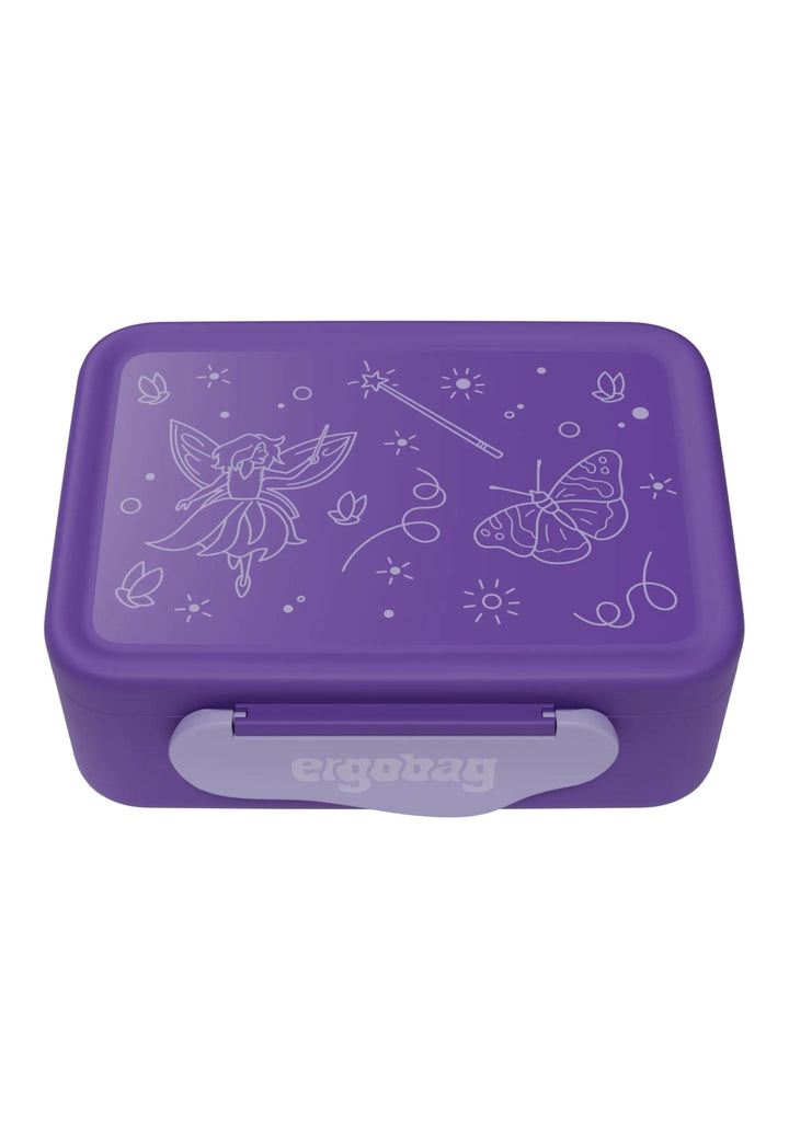 ergobag Brotdose mit Trennfach, BPA-frei, Spülmaschinenfest Fee - Lila Fee - Lila One Size, Fee - Li