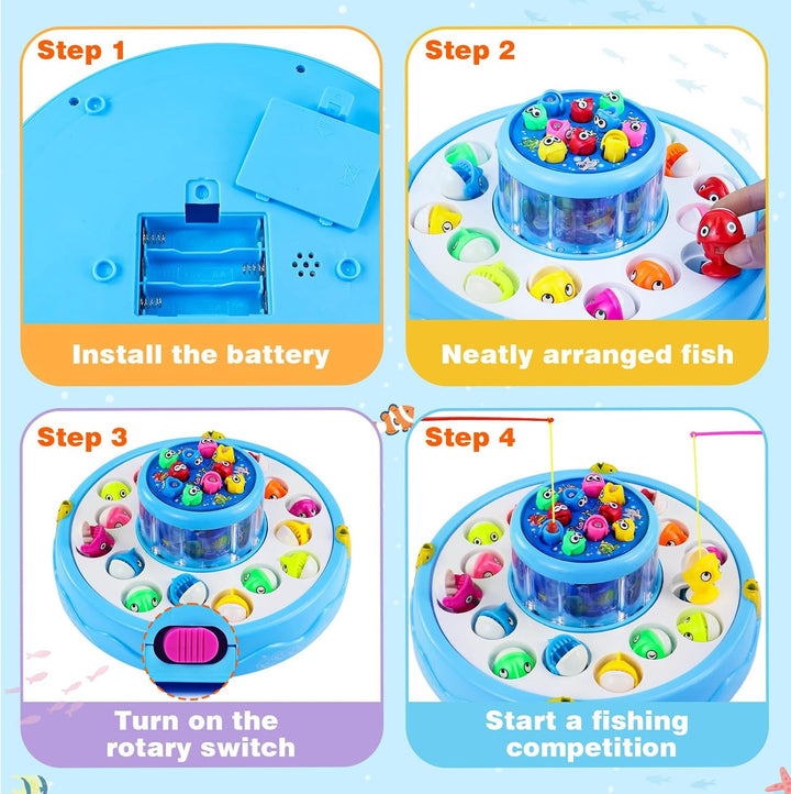 jerryvon Angelspiel Spielzeug ab 3 Jahre, Kinderspiele Kinderspielzeug ab 2 3 Jahre, Magnet Fische A