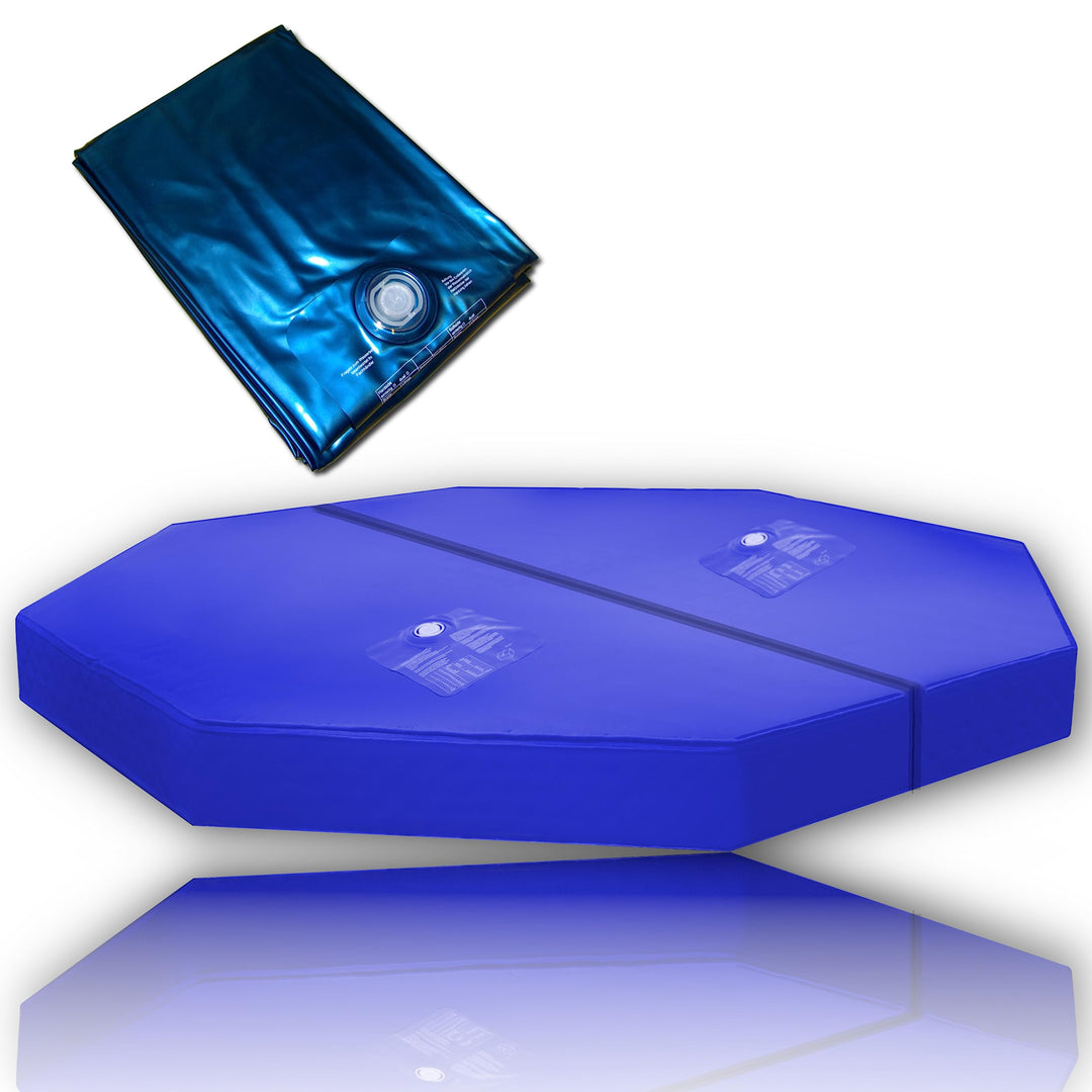 AQUA ROYAL 8-Eck 240 cm Achteck Dual Matratze Wasserkern Softside Wasserbett (Beruhigung F3), Beruhi