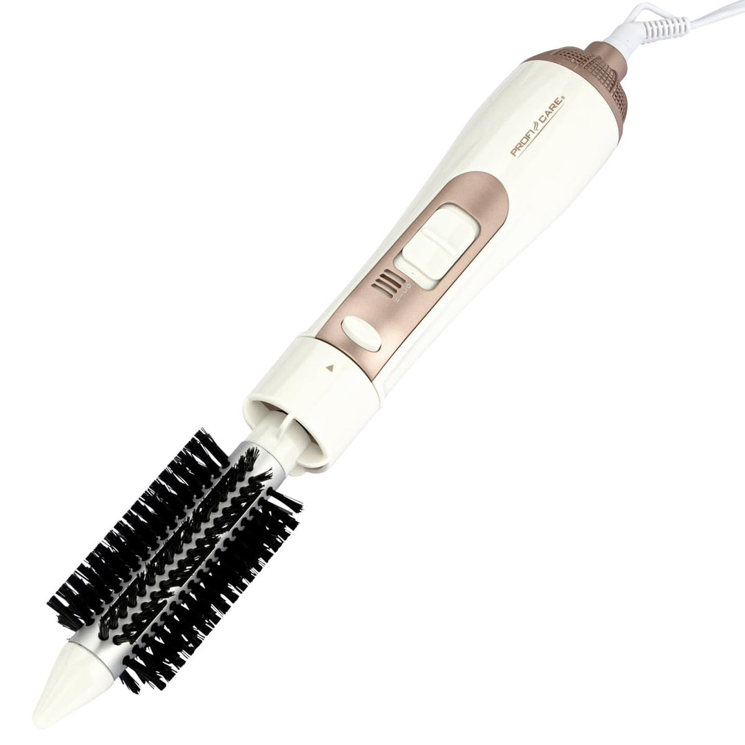 ProfiCare® Lockenbürste | Warmluft-Lockenbürste | 2 wechselbare Bürstenaufsätze | 2 Temperatur-/Leis