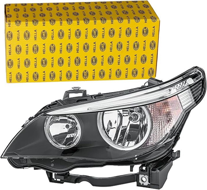 HELLA 1EF 008 673-071 Halogen-Hauptscheinwerfer - links - für u.a. BMW 5 (E60), Links