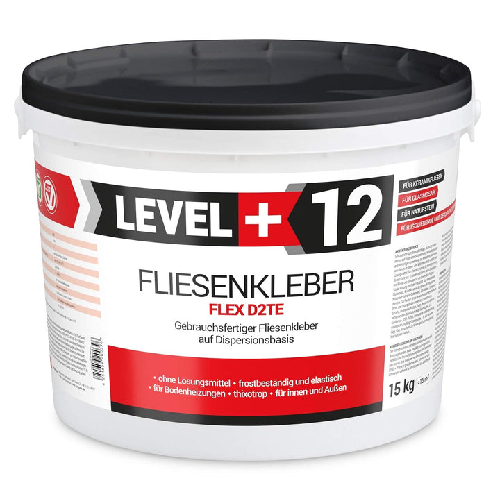 Set 15Kg Weiss Fertig Fliesenkleber Flexkleber + 5L Tiefengrund LF, LEVEL+ SET207