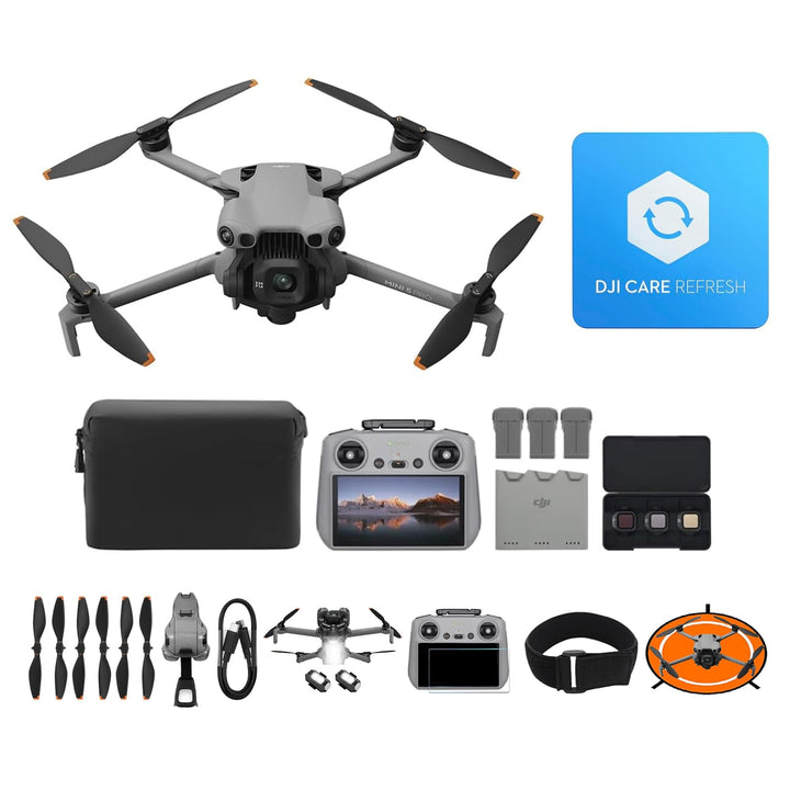 DJI Mini 5 Pro Fly More Combo mit DJI RC 2 und 1 Jahr Care Bundle, 4K Drohne mit Kamera für Anfänger