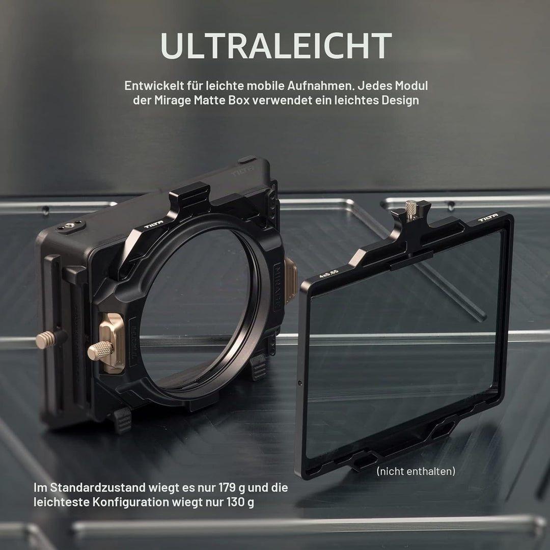 Tilta Mirage Matte Box Mirage VND Kit Mattbox mit Filterrahmen für DSLR/Spiegellose Kameras 95mm Var