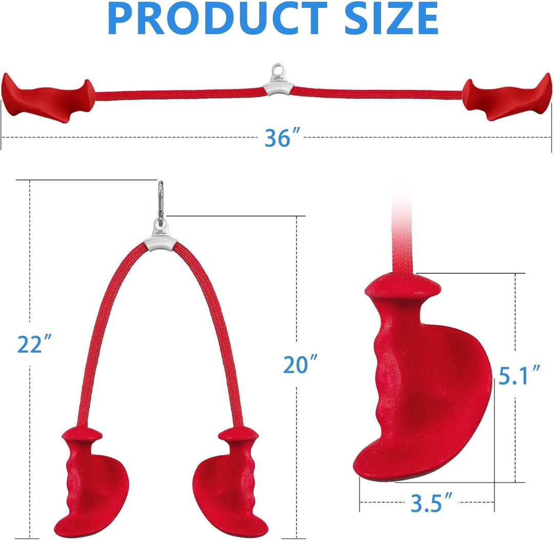 HXD-ERGO Trizeps Bizeps Seil Ergonomisches Griffe, Trizepsseil Gedrehtes Seil Bizeps Trizepstau zum