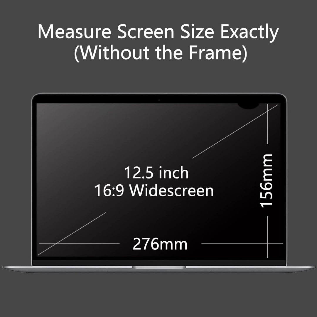 Lonkenn 12.5 Zoll Laptop Privacy Filter, Premium Blickschutzfilter, Robust und Wiederverwendbar, Pri