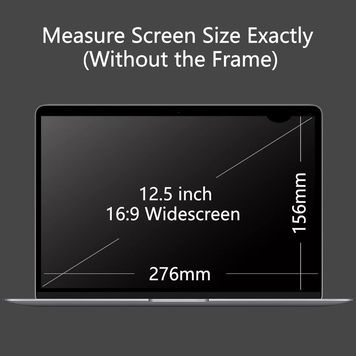 Lonkenn 12.5 Zoll Laptop Privacy Filter, Premium Blickschutzfilter, Robust und Wiederverwendbar, Pri