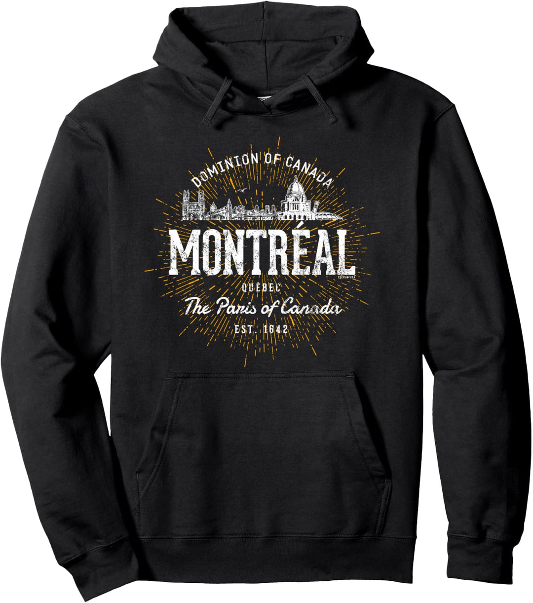 Kanada Vintage Stil Retro Montreal Pullover Hoodie