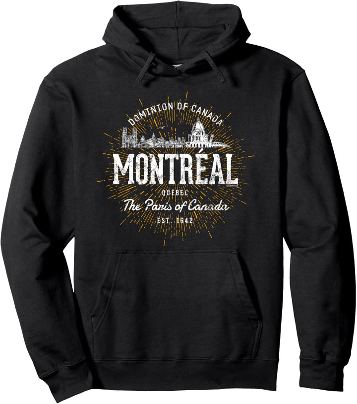 Kanada Vintage Stil Retro Montreal Pullover Hoodie