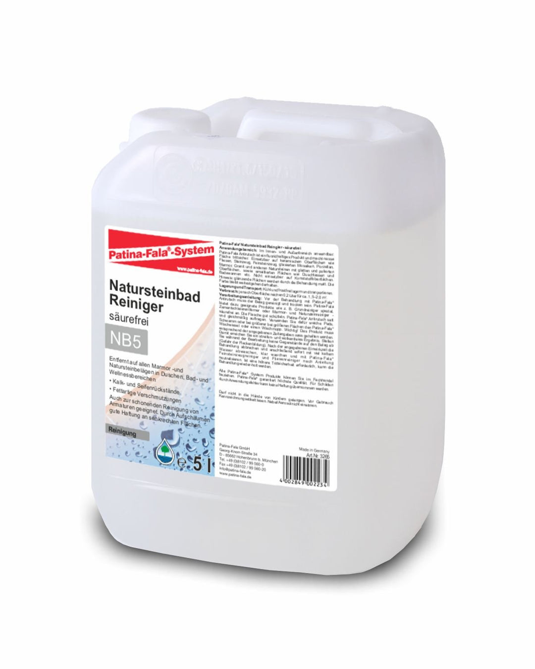 Patina-Fala Natursteinbadreiniger, säurefrei, 5 L L, NB5