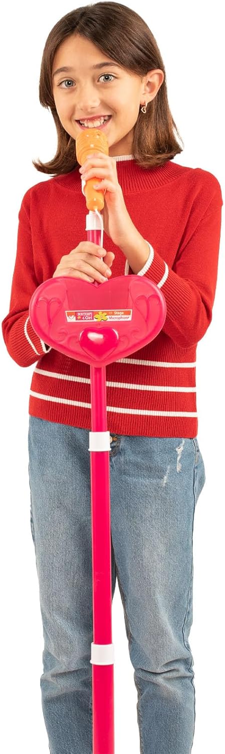 BONTEMPI - Wirelessstage Mic kabelloses Bühnenmikrofon für grenzenlose Auftritte Rosa verstellbare S